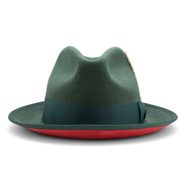 Montique Kingpin Red Bottom Wool Fedora