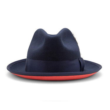 Montique Kingpin Red Bottom Wool Fedora