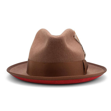Montique Kingpin Red Bottom Wool Fedora