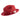 Montique Charleston White Bottom Polybraid Straw Fedora in Red / White