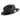 Montique Charleston White Bottom Polybraid Straw Fedora in Black / White