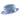 Montique Charleston White Bottom Polybraid Straw Fedora in Chambray / White