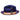 Bruno Capelo Hi Boi High Crown Wool Fedora in Navy Blue Camel