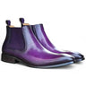 Hand Burnished Chelsea Boots in Purple #color_ Purple