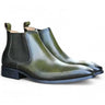 Hand Burnished Chelsea Boots in Olive #color_ Olive