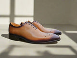 Carrucci Shoes Hand Burnished Wholecut Calf Oxford