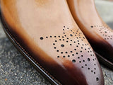 Carrucci Shoes Hand Burnished Wholecut Calf Oxford