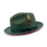 Montique Kingpin Red Bottom Wool Fedora