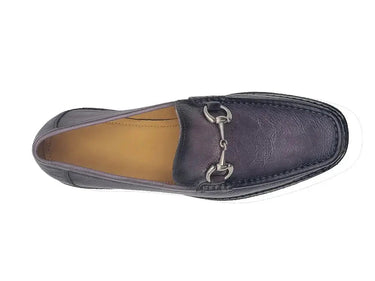 Carrucci Shoes Horsebit Loafer Lug Sole Black — view 7