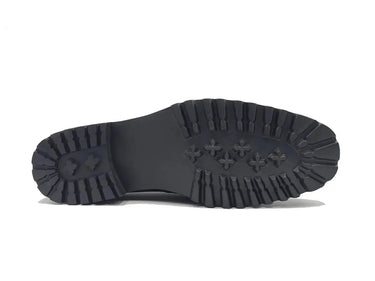 Carrucci Shoes Horsebit Loafer Lug Sole Black