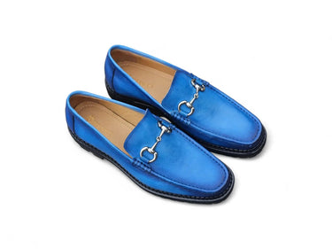 Carrucci Shoes Horsebit Loafer Lug Sole Black
