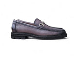 Carrucci Shoes Horsebit Loafer Lug Sole Black — view 3