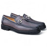 Carrucci Shoes Horsebit Loafer Lug Sole Black