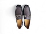Carrucci Shoes Horsebit Loafer Lug Sole Black — view 5