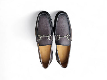 Carrucci Shoes Horsebit Loafer Lug Sole Black — view 5