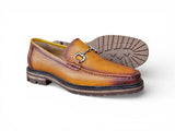 Carrucci Shoes Horsebit Loafer Lug Sole Black — view 13