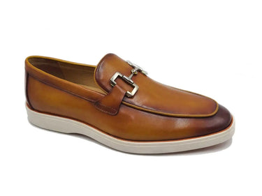 Carrucci Shoes Horsebit Loafer Sporty Sole Brown