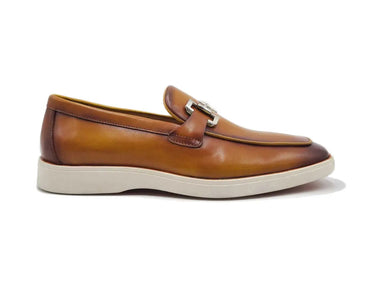 Carrucci Shoes Horsebit Loafer Sporty Sole Brown