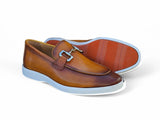 Carrucci Shoes Horsebit Loafer Sporty Sole Brown
