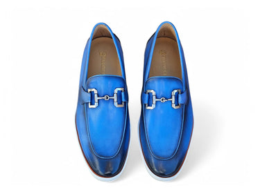 Carrucci Shoes Horsebit Loafer Sporty Sole Brown