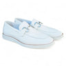 Carrucci Shoes Horsebit Loafer Sporty Sole Brown in White