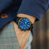 The Altitude - Matte Black/Cobalt