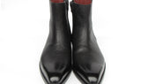 Paul Parkman Men's Black Floater Leather Side Zipper Boots