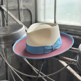 Bellissimo Fox Two Tone in Antique Rose Panama Hat
