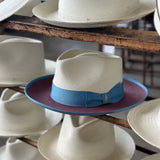 Bellissimo Fox Two Tone in Antique Rose Panama Hat