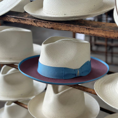 Bellissimo Fox Two Tone in Antique Rose Panama Hat