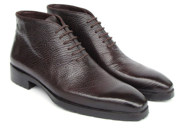Paul Parkman Men's Brown Floater Leather Ankle Boots
