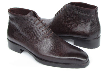 Paul Parkman Men's Brown Floater Leather Ankle Boots