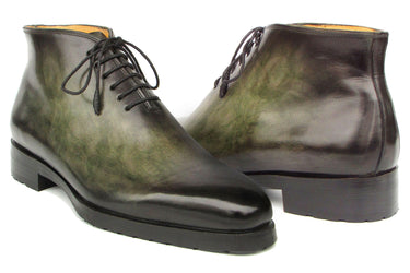 Paul Parkman Men's Green Patina Ankle Boots