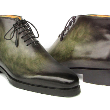 Paul Parkman Men's Green Patina Ankle Boots in #color_