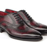 Paul Parkman Bordeaux Burnished Goodyear Welted Wingtip Oxford Shoes