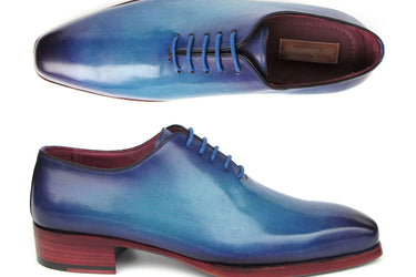 Paul Parkman Goodyear Welted Wholecut Oxfords Blue & Turquoise