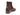 Paul Parkman Brown Burnished Woven Leather Zipper Boots