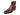 Paul Parkman Brown Burnished Woven Leather Zipper Boots