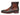 Paul Parkman Brown Burnished Woven Leather Zipper Boots