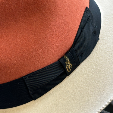 Bellissimo Fox Two Tone in Cinnamon and Silverbelly Fur Felt Fedora