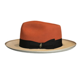 Bellissimo Fox Two Tone in Cinnamon and Silverbelly Fur Felt Fedora
