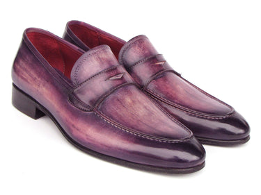 Paul Parkman Men's Purple Patina Penny Loafers