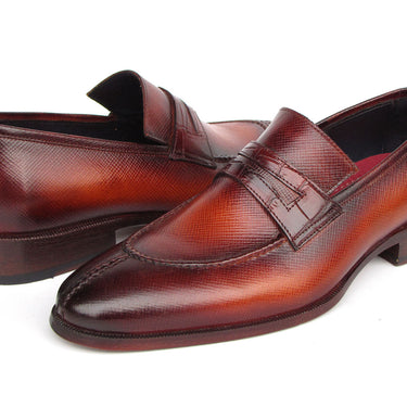 Paul Parkman Men's Split Toe Loafer Shoes Tobacco in #color_