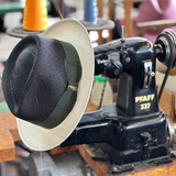 Bellissimo Fox Two Tone in Black and White Panama Hat
