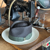 Bellissimo Fox Two Tone in Black and White Panama Hat