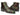 Paul Parkman Men's Green & Brown Hand-Painted Cap Toe Boots