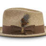 Fox Fedora - Camel - Long hair in #color_