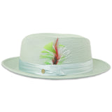Ferrecci Tapa in Jade Crushable Straw Fedora