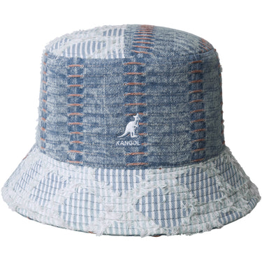 Kangol Denim Mash Up Bucket in Faded Blue