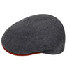 Kangol 504 Stiffened Wool Ivy Cap in Flannel Mix / Safety #color_ Flannel Mix / Safety